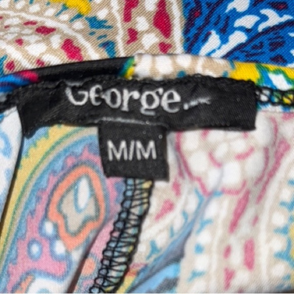 George Sundress Blue (multicolour) Asymmetrical Cocktail Women's Size M - Picture 2 of 14